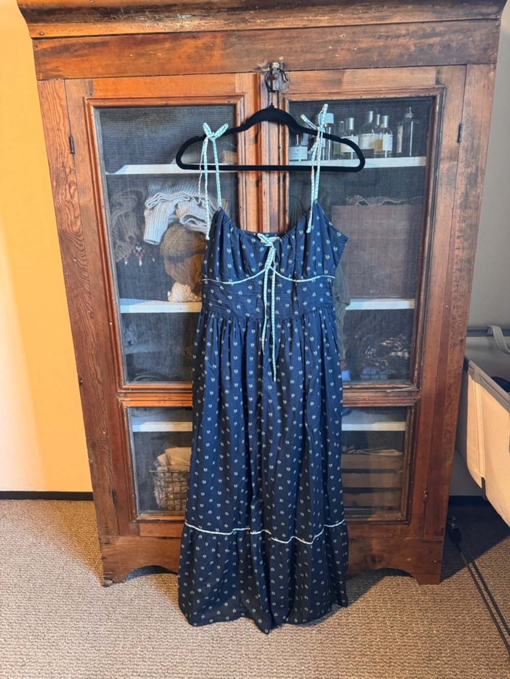 Christy Dawn Atara dress blueberry print